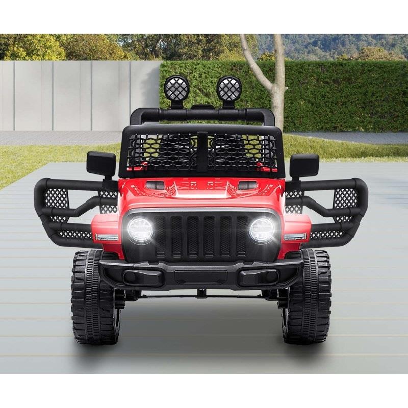 Mazam 12V Electric Ride On Car Jeep Toy with Remote Control - Red-Auzzi Store