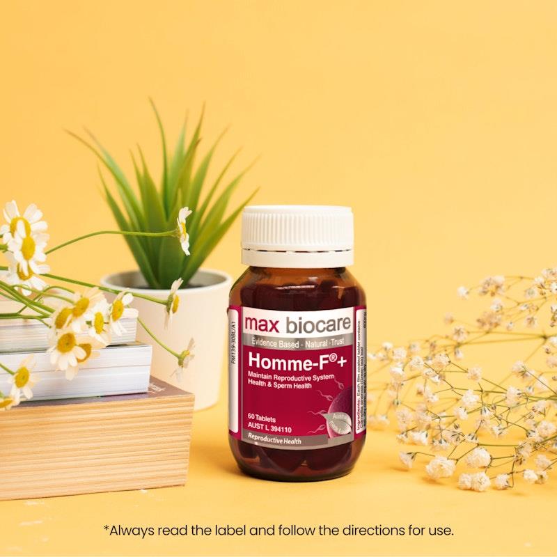 Max Biocare Homme-F+ 60 Tablets - Natural Male Health Support
