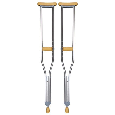 Livingstone Adjustable Aluminium Underarm Crutches - Medium (114-134cm), 1 Pair