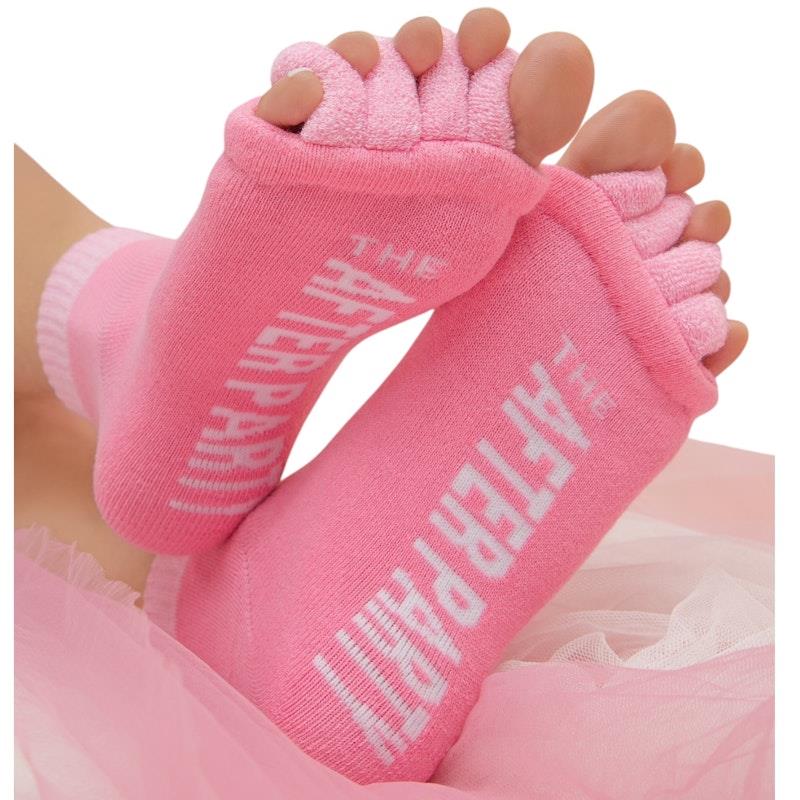 HIGH HEEL JUNGLE The After Party Premium Cotton Toe and Foot Alignment Socks - Pink-Auzzi Store