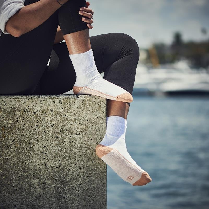 Glucology 6 Pack Mixed Classic Socks - Black, White, Grey - Large