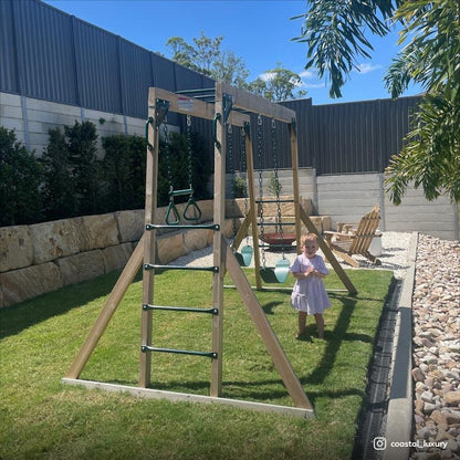 Lifespan Kids Daintree 2-in-1 Monkey Bars & Swing Set - One Size