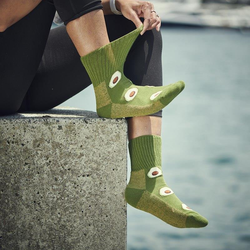 Glucology Copper-Based Socks | 2 Pairs Small - Avocado
