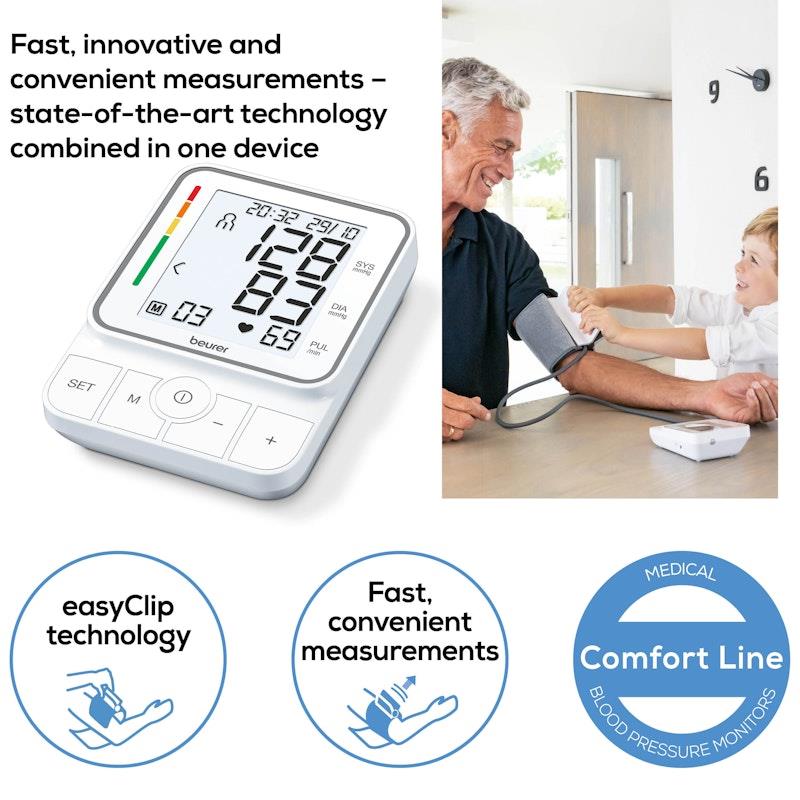 Beurer BM51 easyClip - Upper Arm Blood Pressure Monitor 1 Unit-Auzzi Store