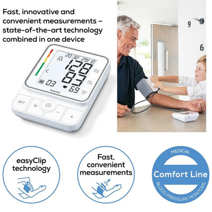Beurer BM51 easyClip - Upper Arm Blood Pressure Monitor 1 Unit-Auzzi Store