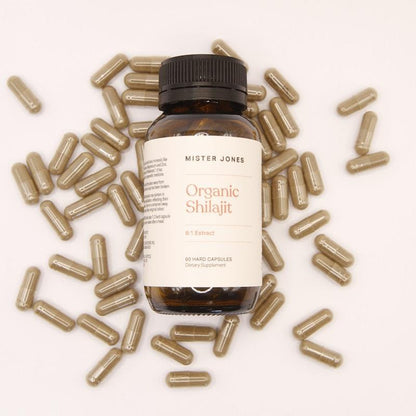 Mister Jones Organic Shilajit 60 Hard Capsules - Natural Testosterone Booster-Auzzi Store