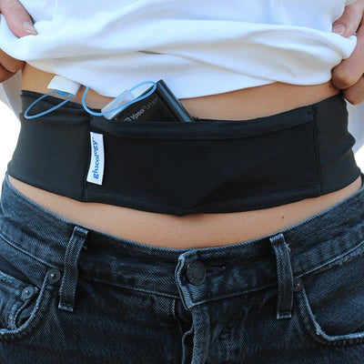 Glucology Insulin Pump Waist Belt - Black (Extra Large)