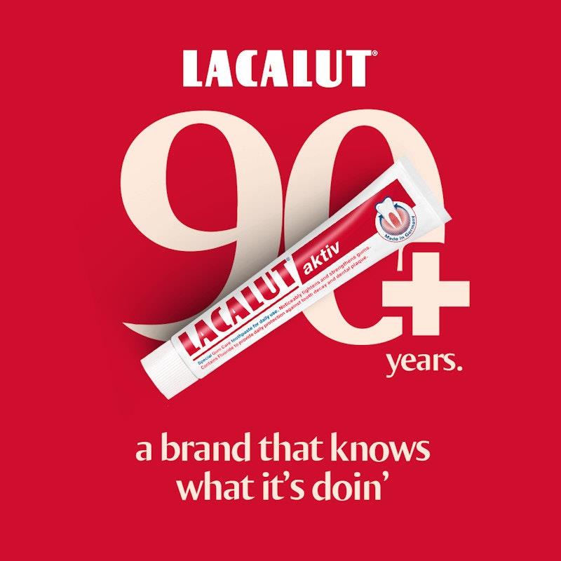 Lacalut Activ Anti-Gingivitis Toothpaste - 3 Tubes x 75ml