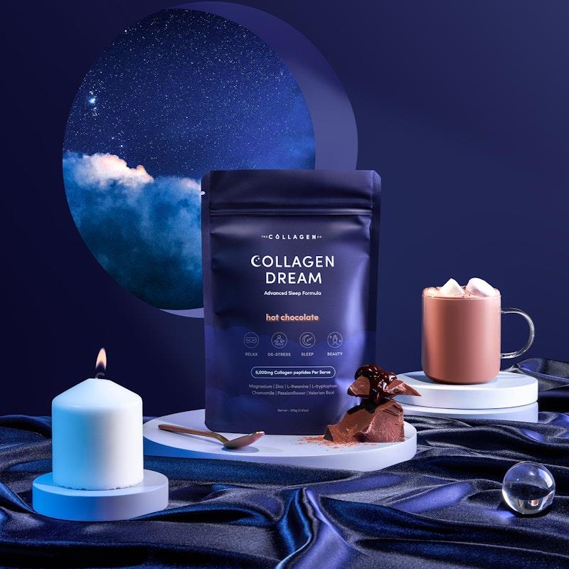 The Collagen Co Collagen Dream Advanced Sleep Formula Hot Chocolate 210g - Relaxing Beauty Elixir