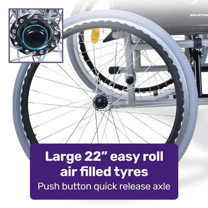 Equipmed Kids Premium Paediatric Wheelchair - Lightweight Aluminium Green-Auzzi Store