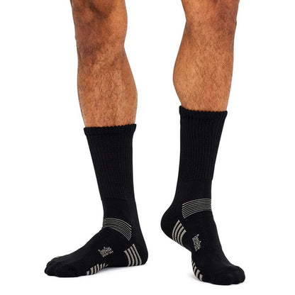 Benefeet 10 Pairs of Men's Bamboo Comfort Socks - Black Size 11-14-Auzzi Store