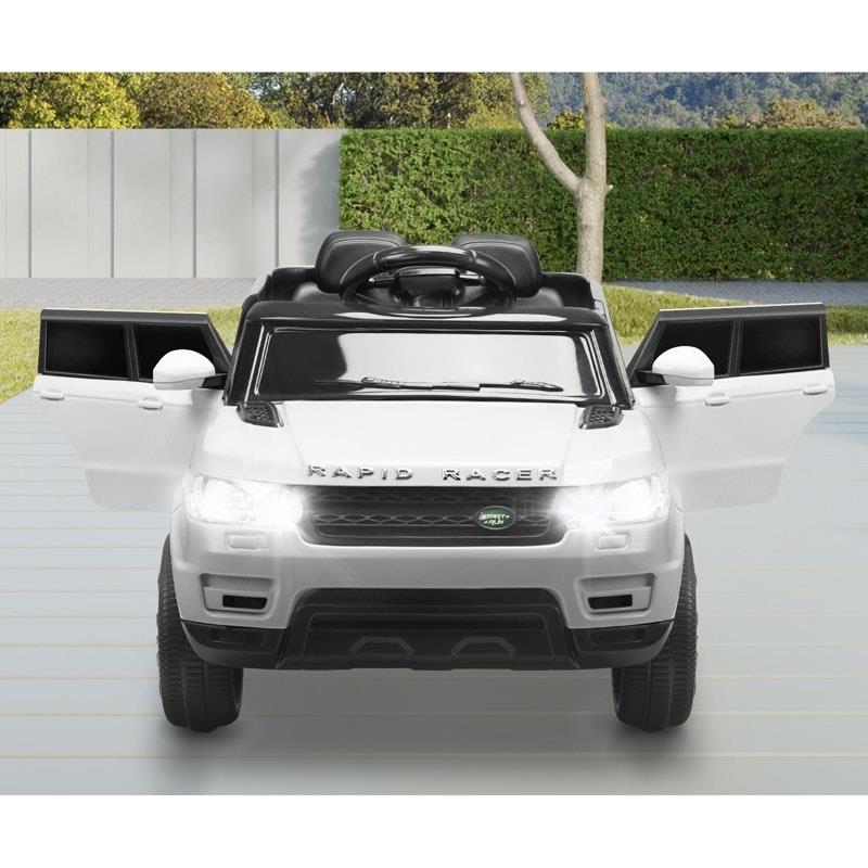 Mazam Kids Ride On Car - 12V Electric Remote Control Vehicle - White