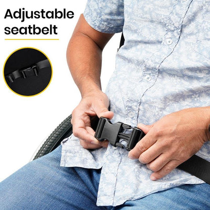 Equipmed Comfortline Extra-Wide Folding Wheelchair - Black