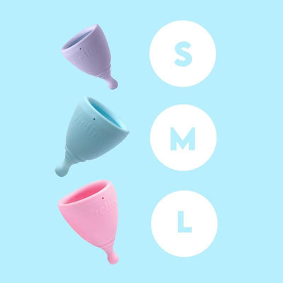 Hello Period Average Cervix Cup Blue MED - Comfort Meets Functionality