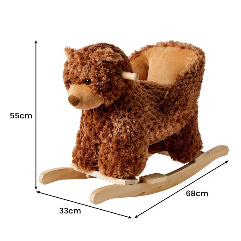 Jiggle & Giggle Soft Plush Toy Rocker Bear - Cuddly Fun for Kids