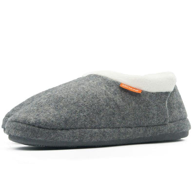 Archline Closed Back Slippers with Arch Support - Grey Marl Size 42