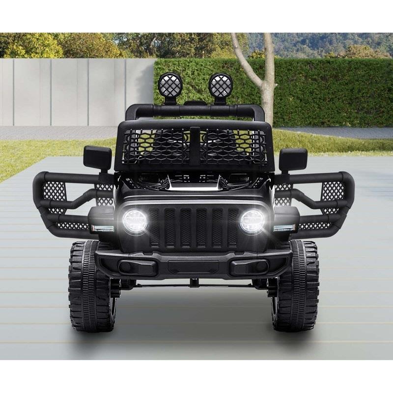 Mazam Kids Ride On Car - 12V Electric Jeep Remote Control Vehicle - Black