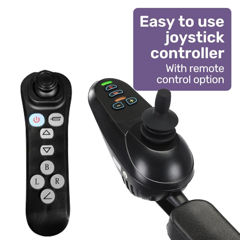 Equipmed Power Electric Wheelchair Long Range Black & Silver - Ultimate Mobility Solution