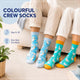 Sock Exchange 8 Pairs of Fashion Novelty Funny Socks - One Size 5-13 – view 4 - Auzzistore