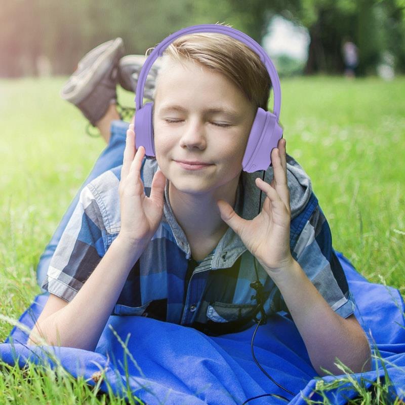 Laser ANC Kids Wireless Headphones - Volume-Limited in Lilac-Auzzi Store
