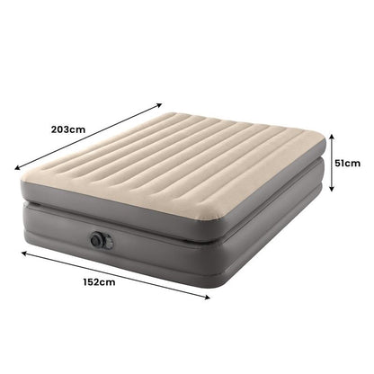 Intex Dura-Beam Plus Prime Comfort Elevated Air Mattress - Queen Size