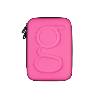 Glucology Travel Case Plus - Extra Storage for Blood Glucose Monitors (Pink)