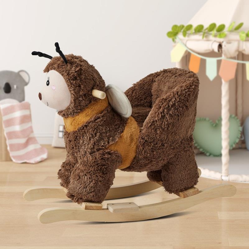Jiggle & Giggle Soft Plush Toy Rocker Bee - Buzzing Fun for Kids