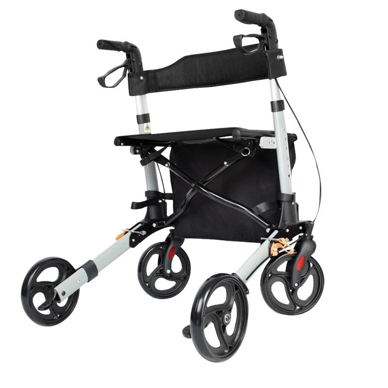 Orthonica 4 Wheel Folding Rollator Mobility Aid