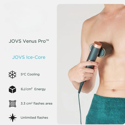 JOVS Venus Pro II IPL Hair Remover – Smart Skin Sensor, 6 Modes, ICE Cooling