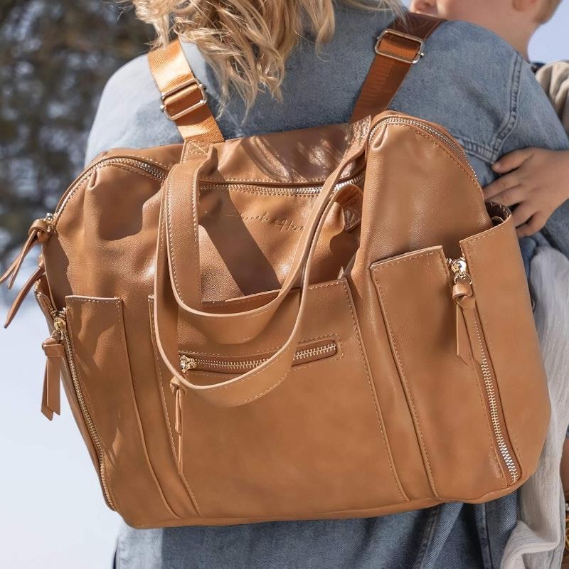 Hannah & Henry Chelsea Convertible Nappy Bag - Tan