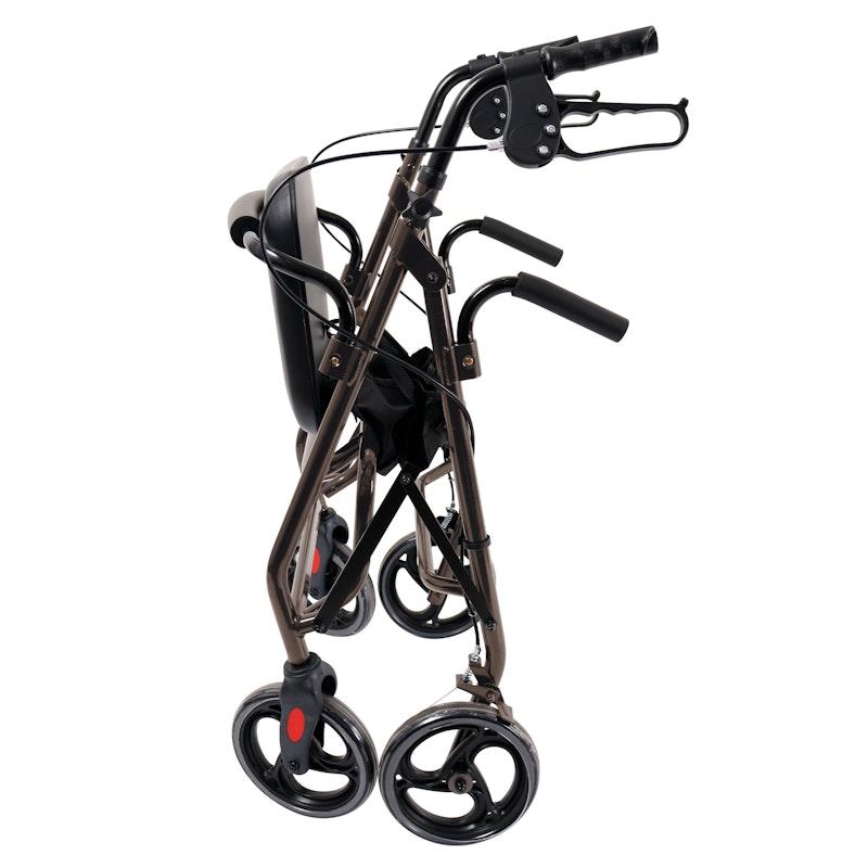 Orthonica Foldable Aluminum Rollator Walker - Grey