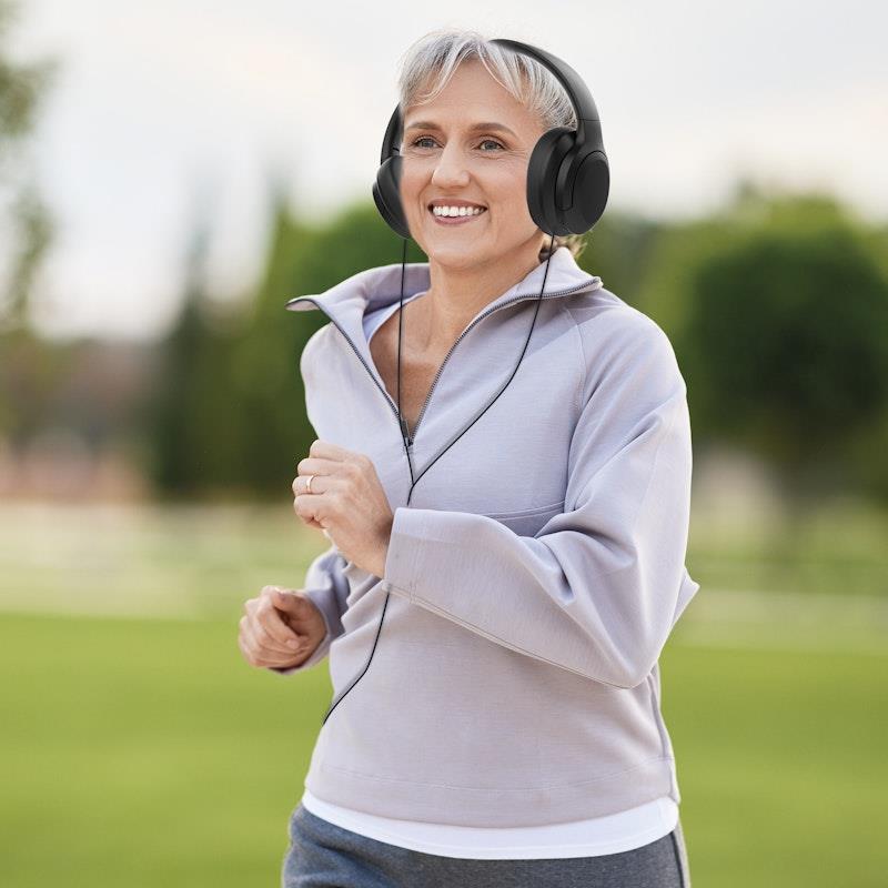 Laser ANC Bluetooth Headphones - 20hr Battery Life in Black-Auzzi Store
