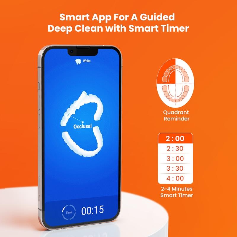 Bitvae S2 Electric Toothbrush Duo Pack - 1x Black & 1x White