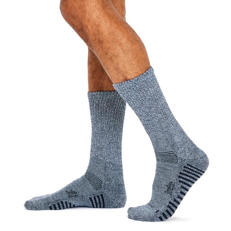 Benefeet 10 Pairs of Men's Bamboo Comfort Socks - Twisted Navy Size 11-14-Auzzi Store