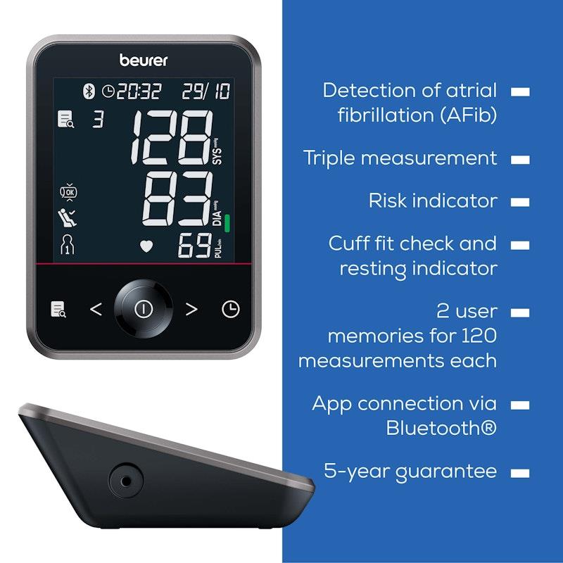 Beurer BM64 Bluetooth Upper Arm Blood Pressure Monitor 1 Unit-Auzzi Store