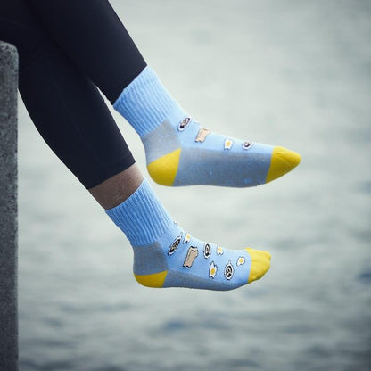 Glucology Copper-Infused Socks - 2 Pairs (Large) - Fun Patterns
