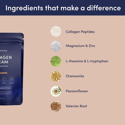 The Collagen Co Collagen Dream Advanced Sleep Formula Hot Chocolate 210g - Relaxing Beauty Elixir