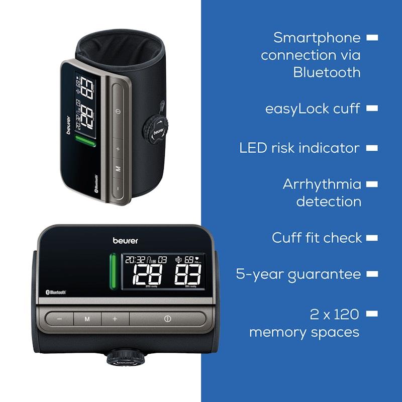 Beurer BM81 Easy Lock Bluetooth Blood Pressure Monitor 1 Unit - Smart Health Monitoring