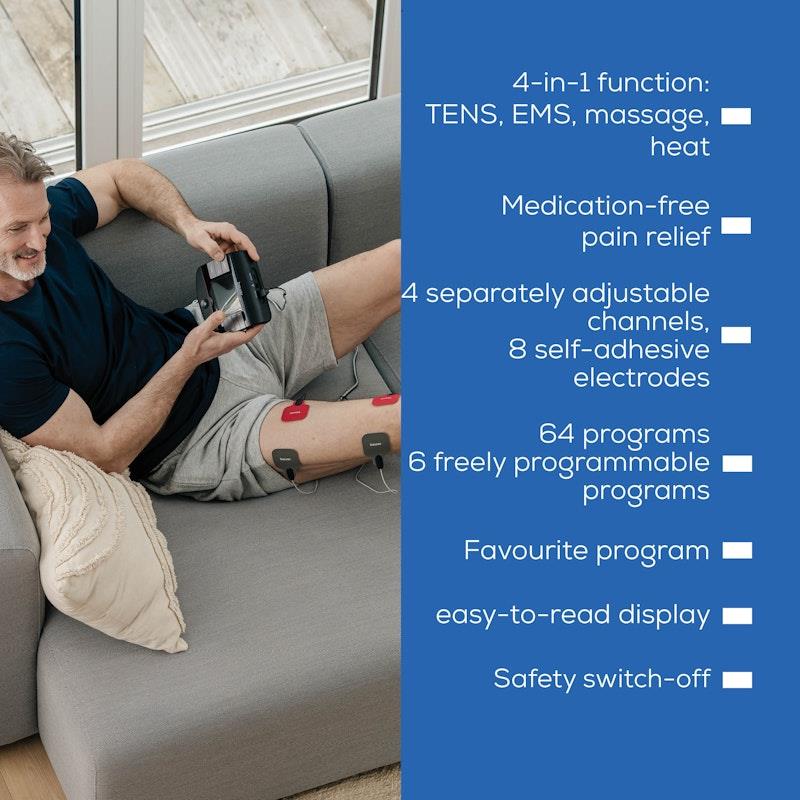 Beurer EM89 Digital TENS/EMS Device with Heat Function - 1 Unit-Auzzi Store