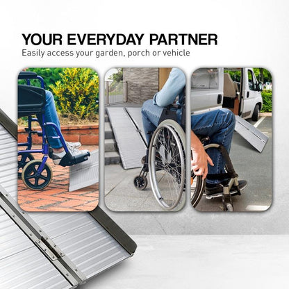 Kartrite 4 Feet Aluminium Portable Wheelchair Ramp R02