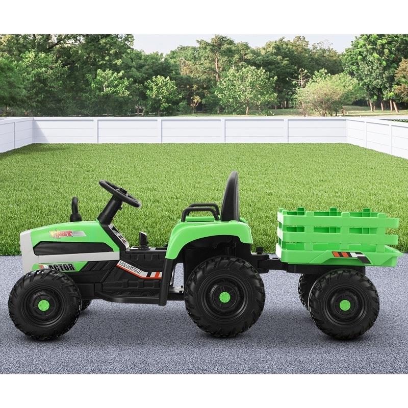 Mazam Kids 12V Electric Ride On Car Tractor with Remote Control - Green-Auzzi Store