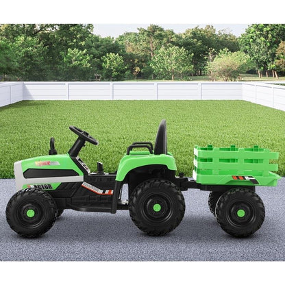 Mazam Kids 12V Electric Ride On Car Tractor with Remote Control - Green-Auzzi Store