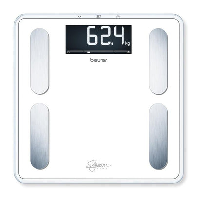 Beurer BF400W Digital Glass Body Fat Scale: Signature Line White 1 Unit - Your Health Tracker