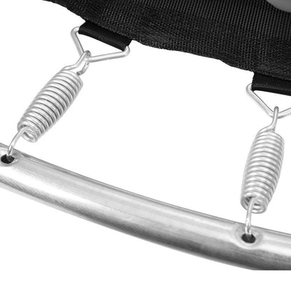 Mazam 60 Inch Kids Trampoline with Enclosure Safety Net and Horizontal Bar - Orange-Auzzi Store