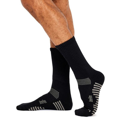 Benefeet 10 Pairs of Men's Bamboo Comfort Socks - Black Size 6-10-Auzzi Store