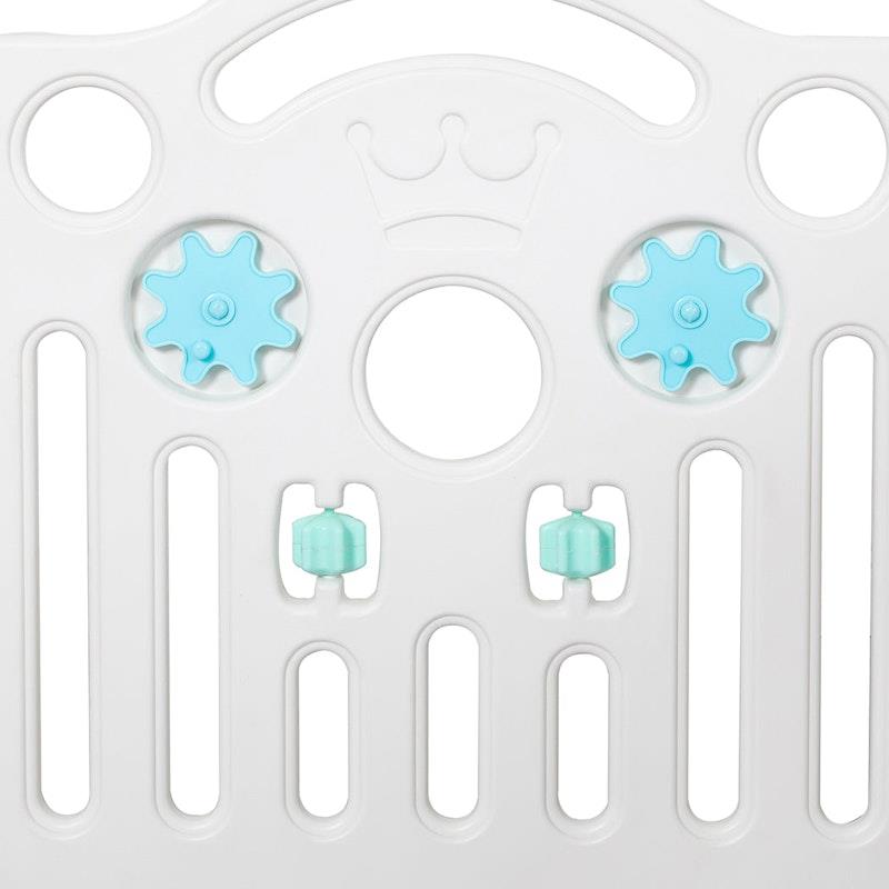 BoPeep Kids Playpen - 24 Panel Baby Safety Gate & Toddler Fence in Grey