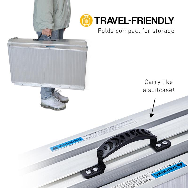 Kartrite 5 Feet Aluminium Portable Wheelchair Ramp R02