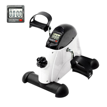 Powertrain Mini Exercise Bike Pedal Exerciser for Arms and Legs - White