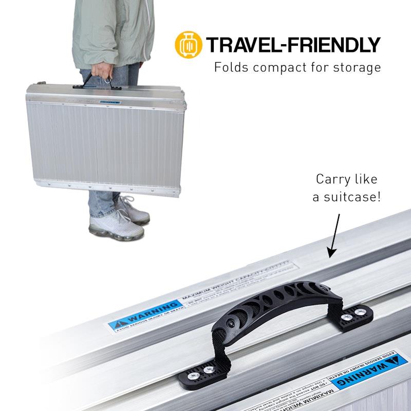 Kartrite 4 Feet Aluminium Portable Wheelchair Ramp R02