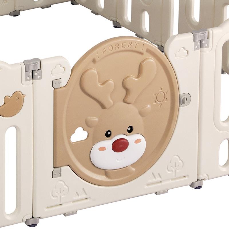 BoPeep Kids Playpen - 16 Panel Baby Safety Gate & Toddler Fence for Playtime